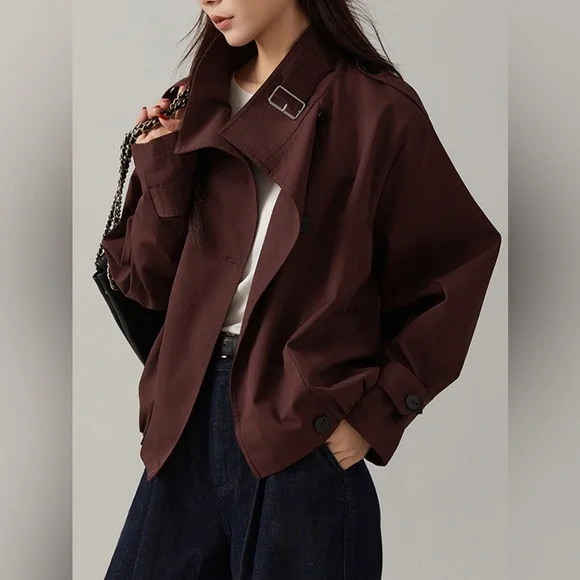 Commense Vintage Loose Trench Coat - Picture 2 of 14